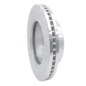 Nissan NV1500 Brake Rotor (1) - Front Right - R1 Concepts - Drilled & Slotted - Silver - `12-`21